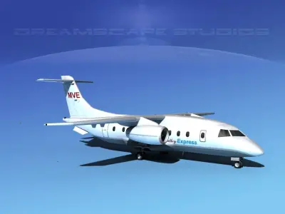 Dornier 328Jet Mississippi Valley Air 3D model