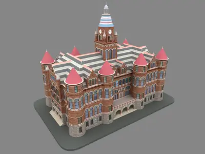Dallas County Courthouse 3d Model