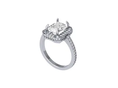 Wedding Ring 3D print model 95
