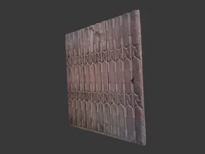 Wrought Iron Gate Scan Low-poly 3D model