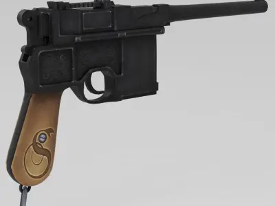 Mauser C96 Low-poly 3D model buy