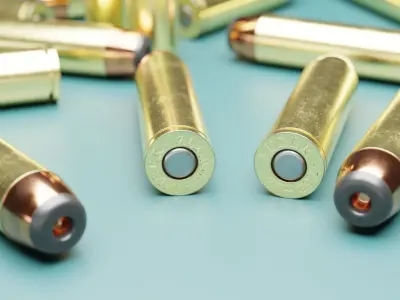 Old revolver style bullet 3D model