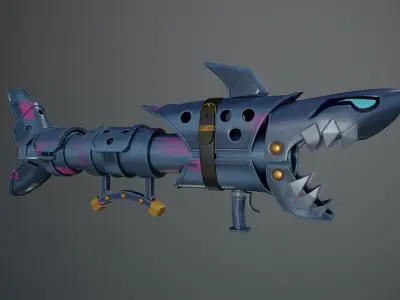 Fishbones Jinx Low-poly 3D model