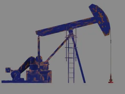 Oil Pump Low-poly 3D model purchase
