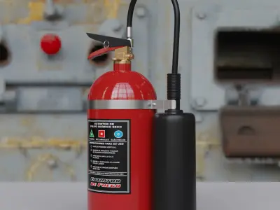 Fire extinguisher 3D model 15