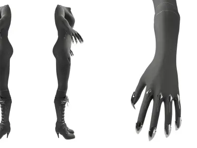 Cyberpunk Catsuit 3D Model 3D model