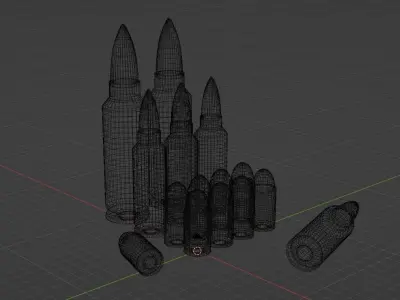 Bullets 3D model purchase