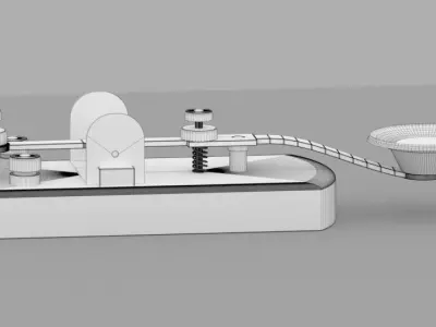 Morse Code Transmitter 3D model