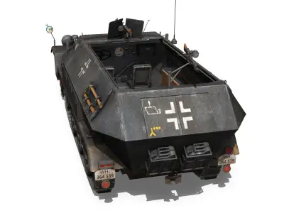SD KFZ 251 1 - Ausf B - Halftruck - 7PD 3D model