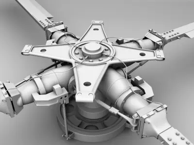 Helicopter rotor 3d model gaming Aircraft 3D model