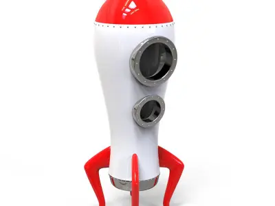 Space Rocket 3D model get
