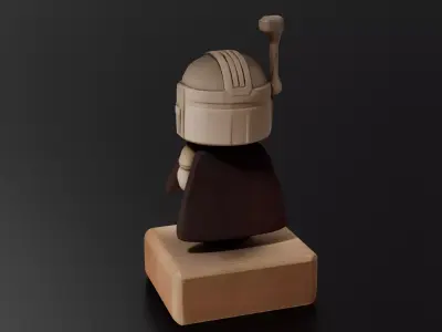 Mini Mandalorian 01 3D print model