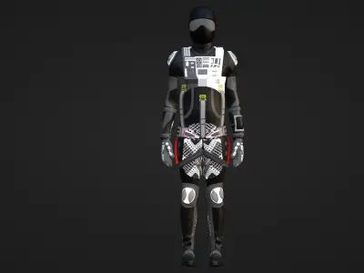 Robot Soldier - Assault Soldier Low-poly 3D model 22