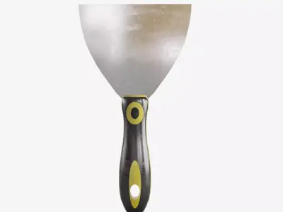 Plastic Spatula Low-poly 3D model