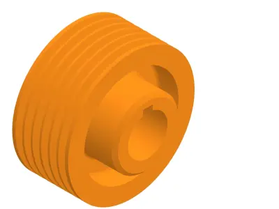 Pulley 192mm - Axis Diameter 60mm 3D model