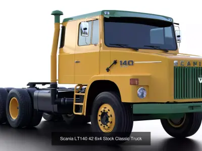 Scania LT140 1970s Classic Truck 3D Model Pack