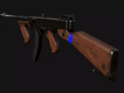 Weapon-Gun  Low-poly 3D model
