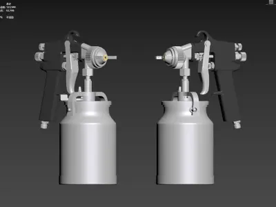 spray gun 3D model