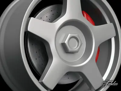 Alfa 75 rim 3D model