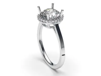 solitaire with ring sizes  9 part S99 3D print model