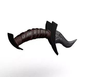 High poly devil dagger 3D model