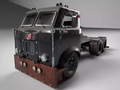 Truck Old Low-poly 3D model
