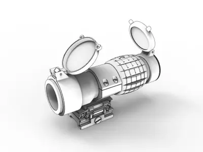 EOTech 3x FTS Magnifier 3D model