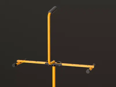 Tripod Work Lamp Low-poly 3D model