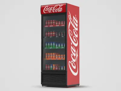 Supermarket Refrigerator Collection 3D model