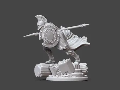 Greek - Achille II - 35mm scale 3D print model