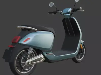 Stylized Electric Scooter 3D Model 3D model