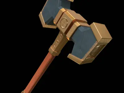 War Hammer Stylized PBR Low-poly 3D model