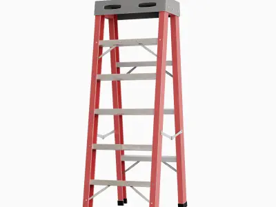 Ladder 05 Low-poly 3D model