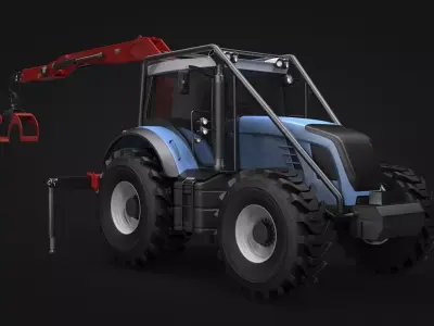 Forestry Tractor 3D model