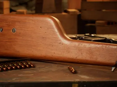 RED 9 Mauser Low-poly 3D model