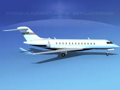 Bombardier Global Express 6000 V14 3D model