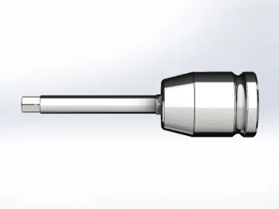 Soquete Allen Socket 5mm 3D model