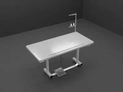 Sewing Table Low-poly 3D model