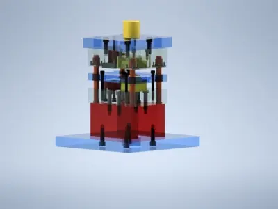 DIE CUTTING and PUNCHING ASSEMBLY 3D model