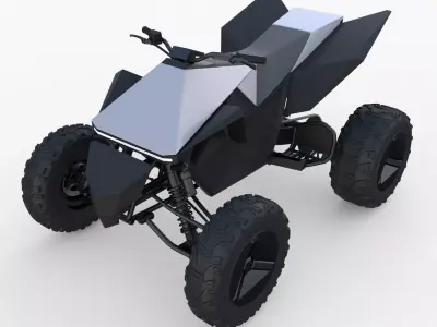 Tesla Cyberquad ATV 3D model purchase