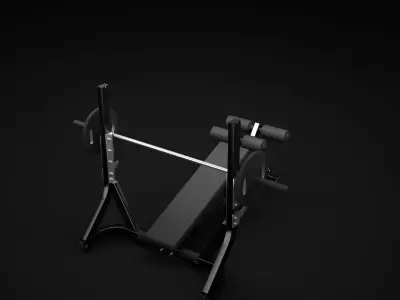 Decline Bench 3D model