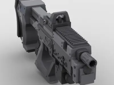 Sci Fi Gun 01  3D model