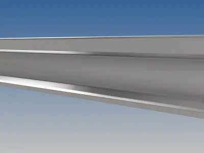 British Standard-EN13674 49E3 rail 3D model