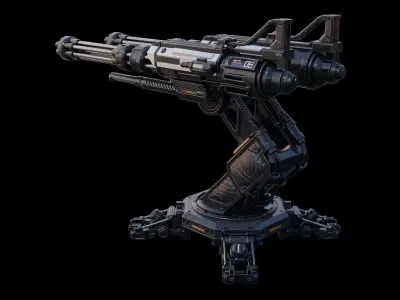 Sci-fi Turret 3D model
