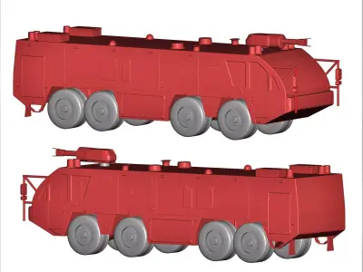 Airport fire truck  3D print model