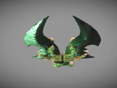 Skeleton dagger Low-poly 3D model