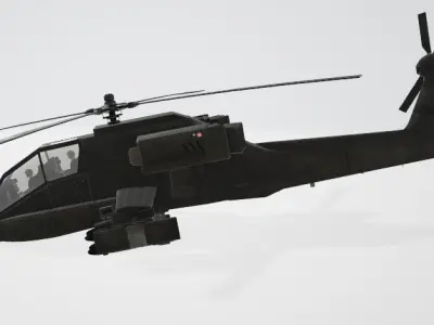 STL File - Attack Helicopter - 3D CAD Model 3D print model