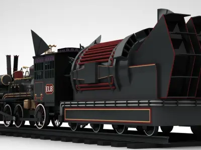 Jules Verne Time Train 3D model