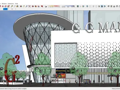 Sketchup Commercial Complex M3 3D model