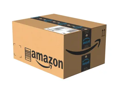 Amazon Box 2B PBR 09 Low-poly 3D model